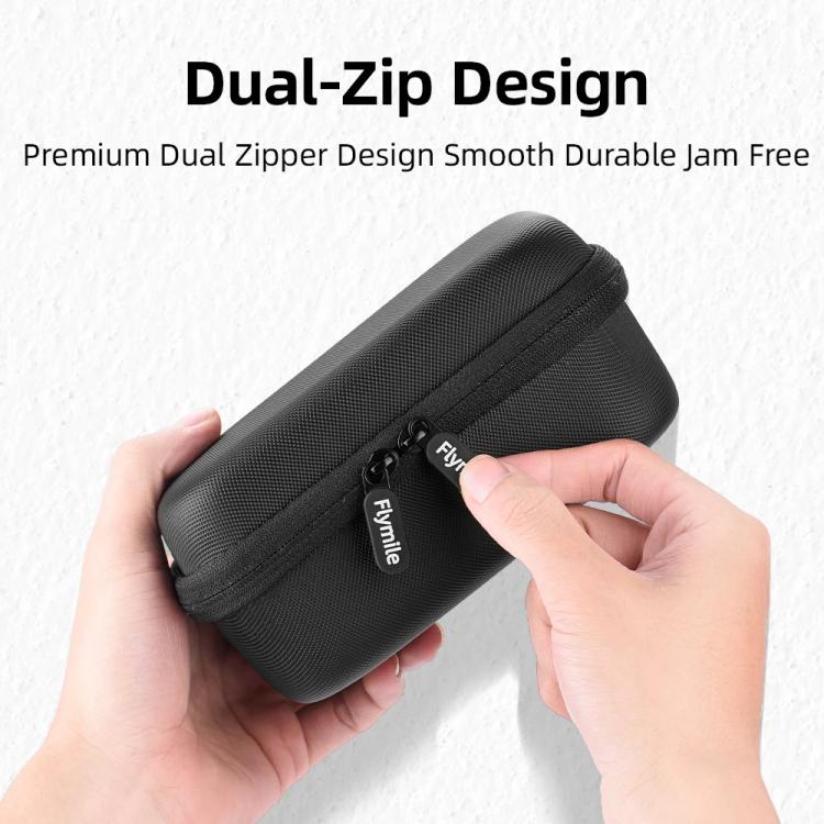 Flymile Carrying Case For DJI Osmo Action 5 Pro/4/3 Grip Cage Version Portable Handdbag(Black) - Case & Bags by Flymile | Online Shopping UK | buy2fix