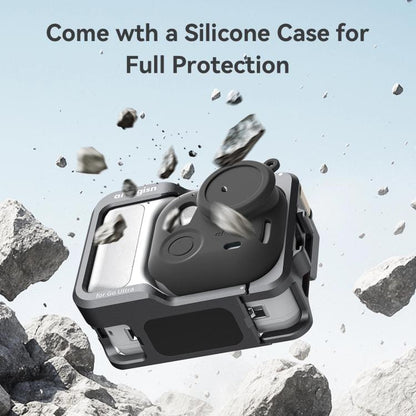 AMagisn Metal Cage For Insta360 GO Ultra Quick Release Protective Frame With Silicone Cover(TF01) - Mount & Holder by AMagisn | Online Shopping UK | buy2fix