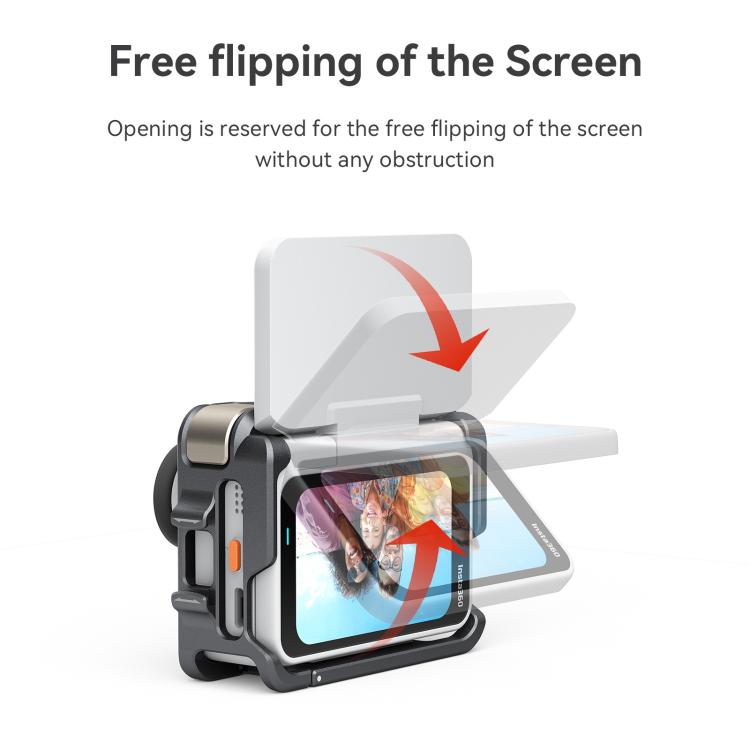 AMagisn Metal Cage For Insta360 GO Ultra Quick Release Protective Frame With Silicone Cover(TF01) - Mount & Holder by AMagisn | Online Shopping UK | buy2fix