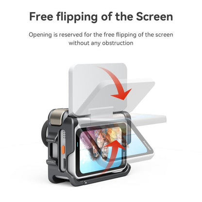 AMagisn Metal Cage For Insta360 GO Ultra Quick Release Protective Frame With Silicone Cover(TF01) - Mount & Holder by AMagisn | Online Shopping UK | buy2fix