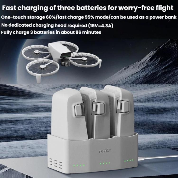 For DJI Flip LKTOP FC326 65W 3-Channel Battery Charge Manager - Other by LKTOP | Online Shopping UK | buy2fix