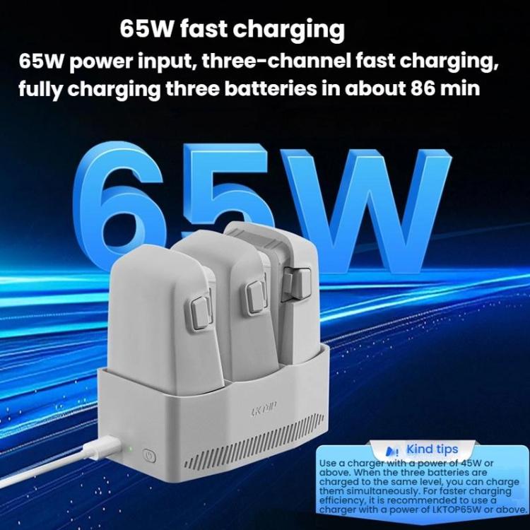 For DJI Flip LKTOP FC326 65W 3-Channel Battery Charge Manager - Other by LKTOP | Online Shopping UK | buy2fix