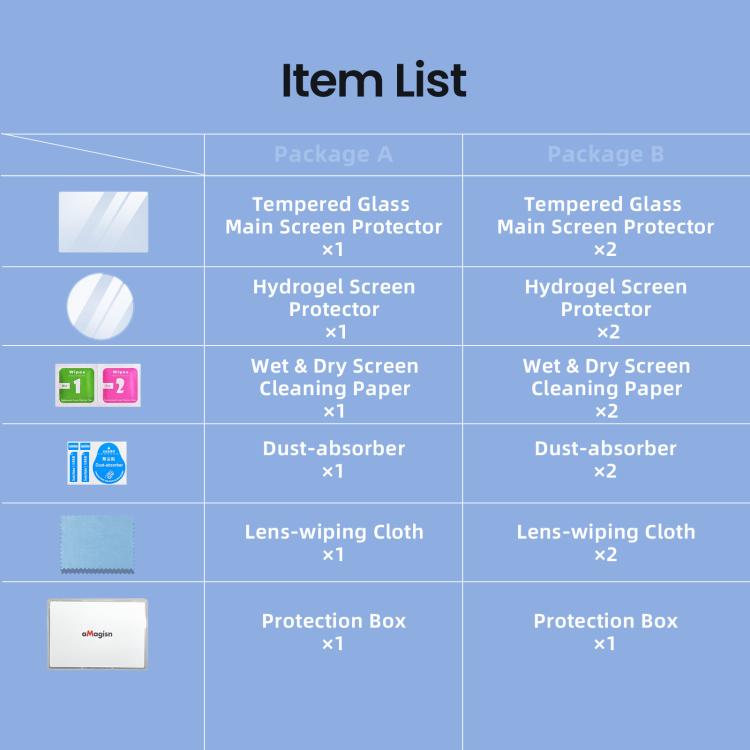 For DJI Osmo Nano aMagisn Tempered Glass Screen Protector Lens Film, Spec: 1set - Protective Film & Stickers by aMagisn | Online Shopping UK | buy2fix