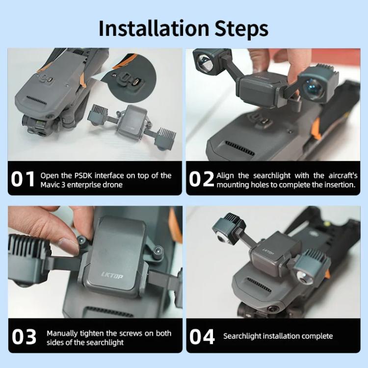 For DJl Mavic 3T / 3E LKTOP LK340 40W Searchlight Drone Mounted Colorful Flashing Lamp - Others by LKTOP | Online Shopping UK | buy2fix