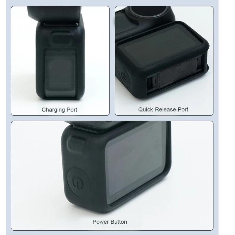 CYNOVA Silicone Case For DJI Osmo Nano Vision Dock Protective Cover(Black) - Case & Bags by CYNOVA | Online Shopping UK | buy2fix