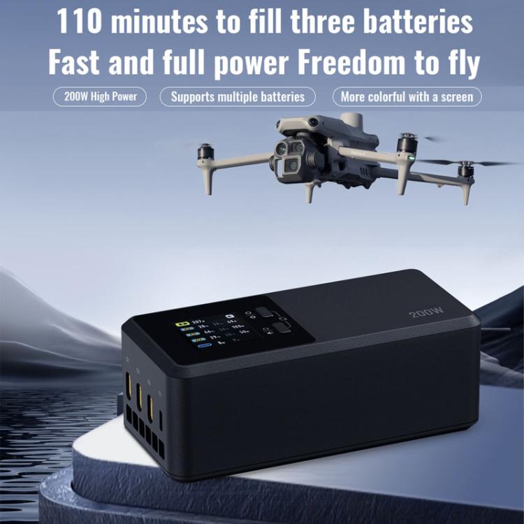 For DJI Matrice 4T / 4E LKTOP UC342 200W 3-Channel Charger Aerial Photography Charging Butler EU Plug - Charger by LKTOP | Online Shopping UK | buy2fix