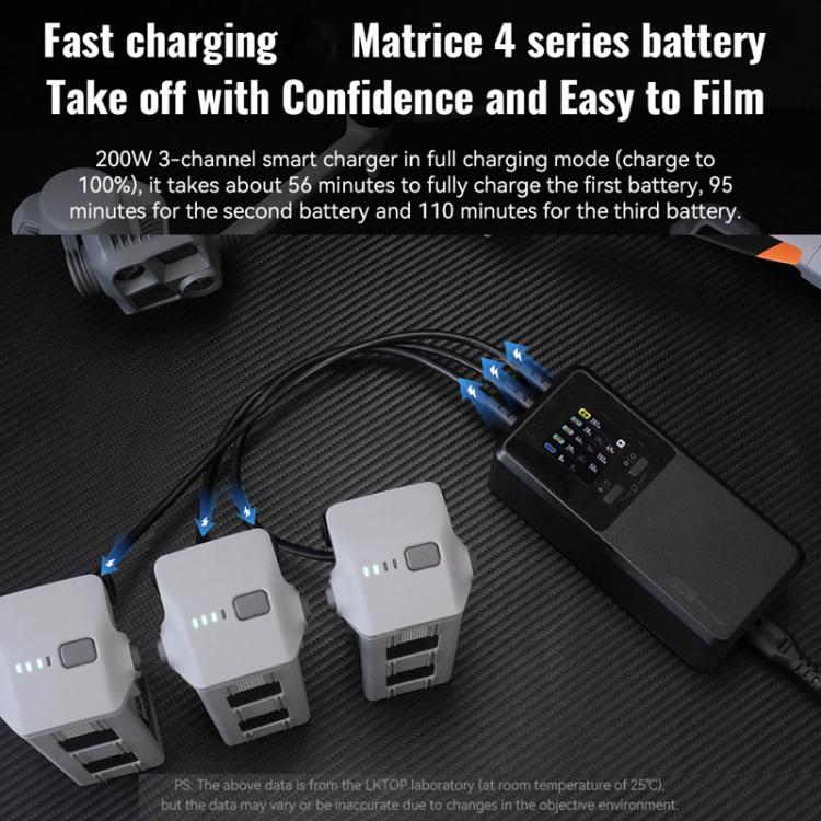 For DJI Matrice 4T / 4E LKTOP UC342 200W 3-Channel Charger Aerial Photography Charging Butler US Plug - Charger by LKTOP | Online Shopping UK | buy2fix