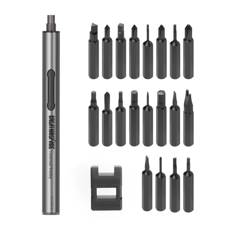 CREATIONSPACE CS0101C 22pcs Electric Screwdriver Set For Phones Computers Glasses - Screwdriver Set by CREATIONSPACE | Online Shopping UK | buy2fix