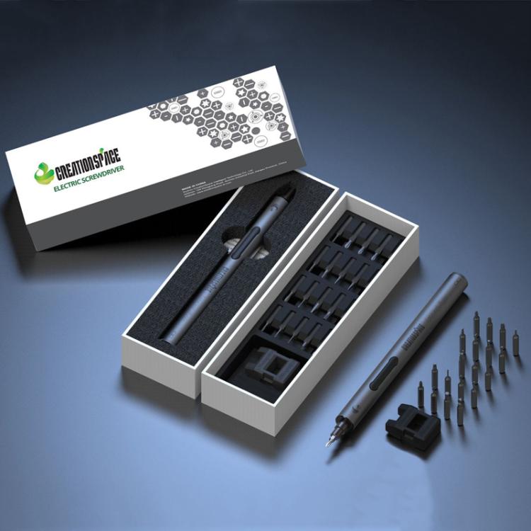 CREATIONSPACE CS0101C 22pcs Electric Screwdriver Set For Phones Computers Glasses - Screwdriver Set by CREATIONSPACE | Online Shopping UK | buy2fix