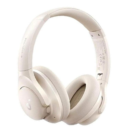 ANKER Soundcore Q20i Headband Gaming Headset Wireless Bluetooth Active Noise Reduction Headset(Beige)