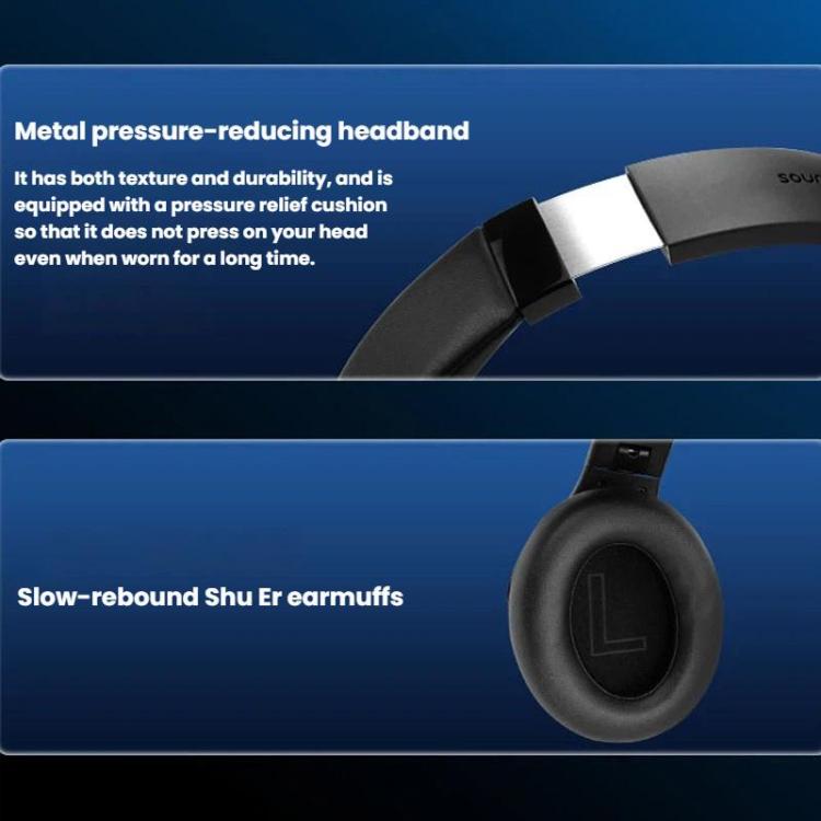 ANKER Soundcore Q20i Headband Gaming Headset Wireless Bluetooth Active Noise Reduction Headset(Beige) - Headset & Headphone by ANKER | Online Shopping UK | buy2fix