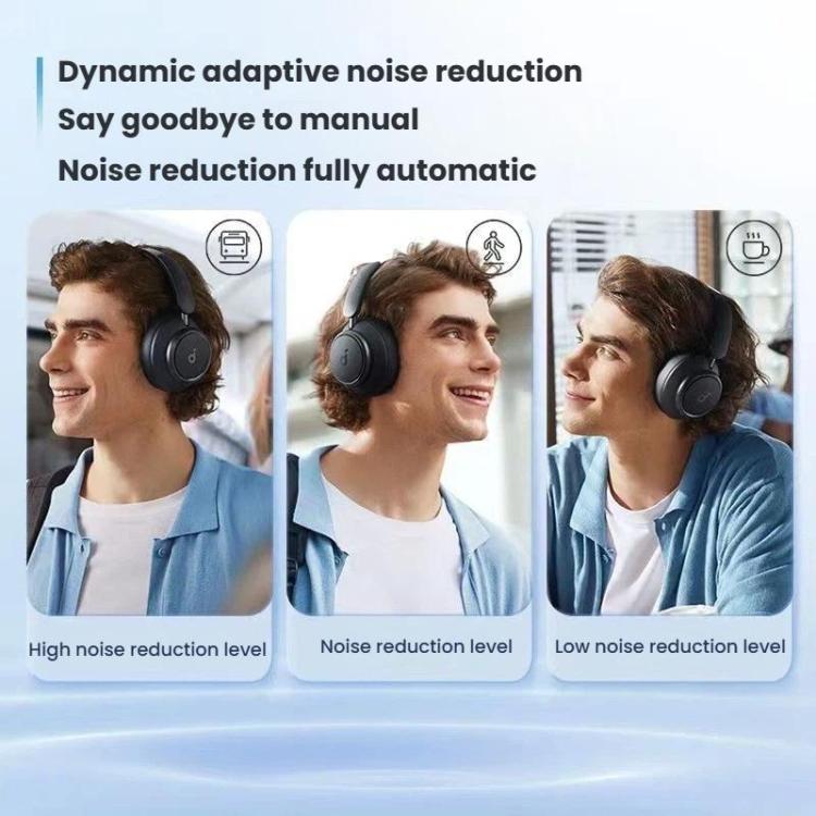 ANKER Soundcore Space Q45 Headband Wireless Bluetooth Headset(White) - Headset & Headphone by ANKER | Online Shopping UK | buy2fix