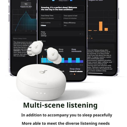 ANKER SoundCore Sleep A30 Active Noise Reduction Bluetooth Wireless Earphones(White) - Bluetooth Earphone by ANKER | Online Shopping UK | buy2fix