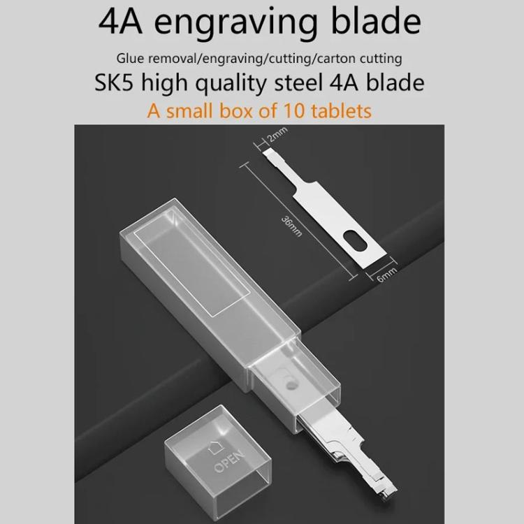 MaAnt M077 150pcs /Box Double-sided Flat Blade Cell Phone Repair Back Cover Removal Artistic Engraving Knife Blade, Spec: No. 4A - Others by MaAnt | Online Shopping UK | buy2fix