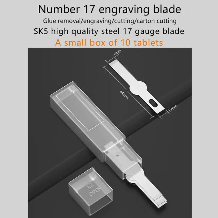 MaAnt M077 150pcs /Box Double-sided Flat Blade Cell Phone Repair Back Cover Removal Artistic Engraving Knife Blade, Spec: No. 17 - Others by MaAnt | Online Shopping UK | buy2fix