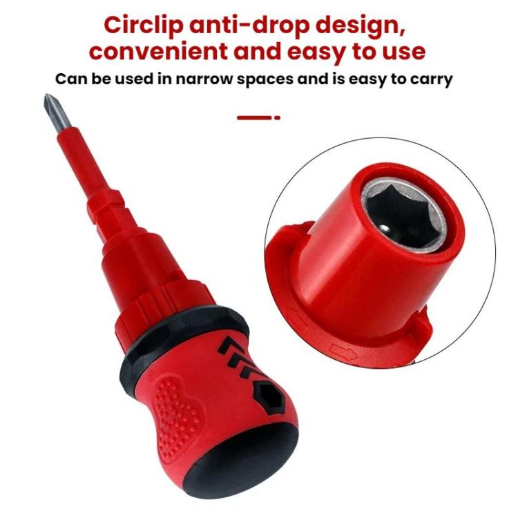 34 in 1 Manual Rubber-Coated Ratchet Screwdriver Repair Tool Set - Screwdriver Set by buy2fix | Online Shopping UK | buy2fix