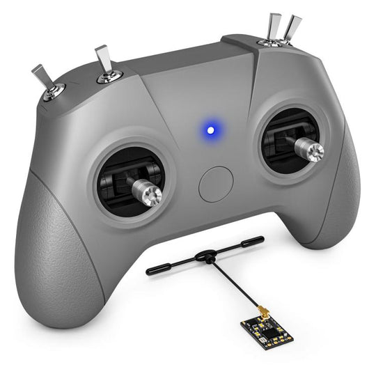 STARTRC C8 ELRS Remote Control Drone Training Aeromodelling Remote Control Traversing Aircraft Simulator Handle, Spec: With CR8 Receiver