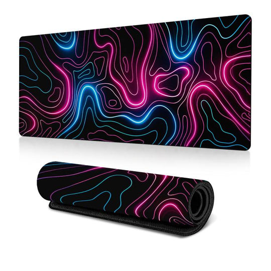 Abstract Line Texture Mouse Pad Non-Slip Desk Mat For Office, Gaming, Size: 300x600x2mm(No. 17)
