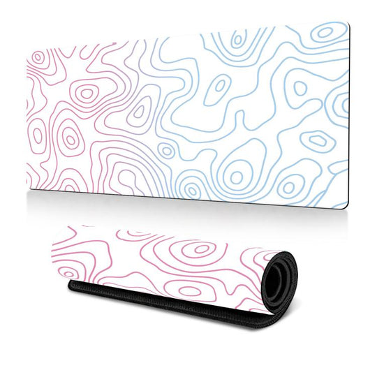 Abstract Line Texture Mouse Pad Non-Slip Desk Mat For Office, Gaming, Size: 300x700x2mm(No. 5)