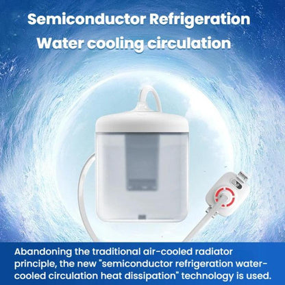 S3 Back Clip With Digital Display Mobile Phone Semiconductor Radiator Water-Cooled Game Live Cooler(White) - Cooling Fan Radiator by buy2fix | Online Shopping UK | buy2fix