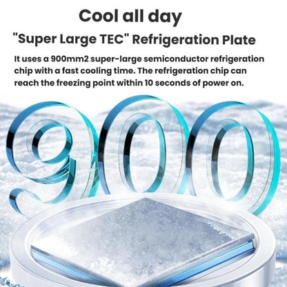 S3 Back Clip With Digital Display Mobile Phone Semiconductor Radiator Water-Cooled Game Live Cooler(White) - Cooling Fan Radiator by buy2fix | Online Shopping UK | buy2fix