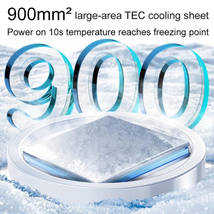 S4 Magnetic Suction / Back Clip Semiconductor Cooling Mobile Phone Digital Display Radiator(White) - Cooling Fan Radiator by buy2fix | Online Shopping UK | buy2fix