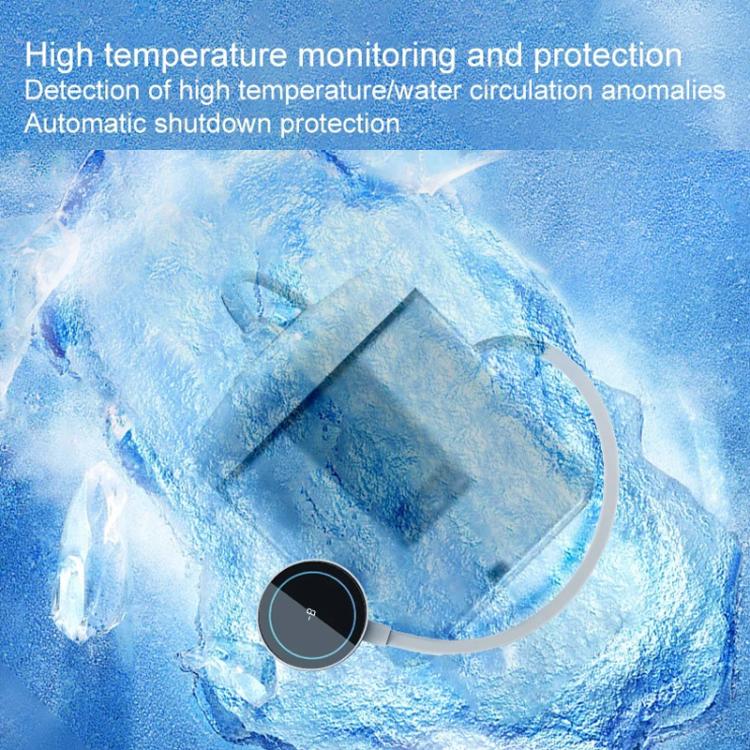 S4 Magnetic Suction / Back Clip Semiconductor Cooling Mobile Phone Digital Display Radiator(White) - Cooling Fan Radiator by buy2fix | Online Shopping UK | buy2fix