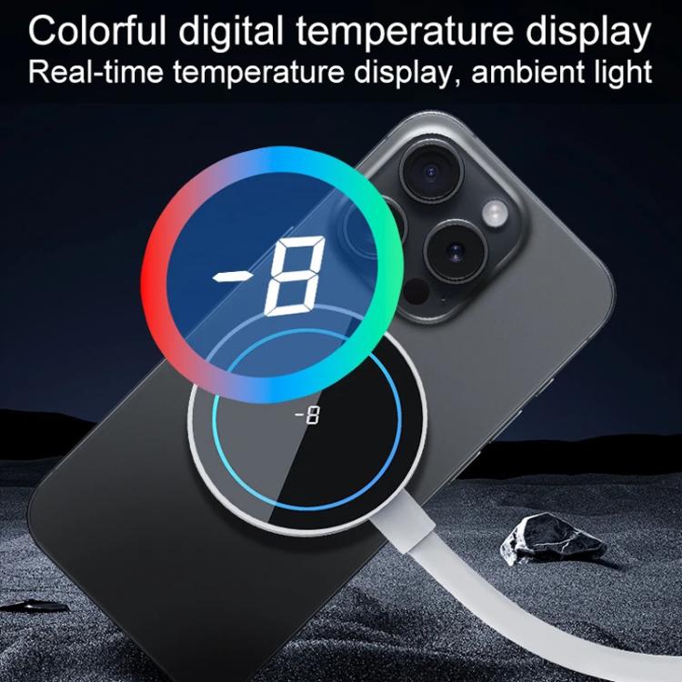 S4 Magnetic Suction / Back Clip Semiconductor Cooling Mobile Phone Digital Display Radiator(White) - Cooling Fan Radiator by buy2fix | Online Shopping UK | buy2fix