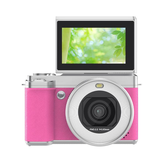 5K Flip Screen Dual Lens With Beauty Digital Camera(Pink)