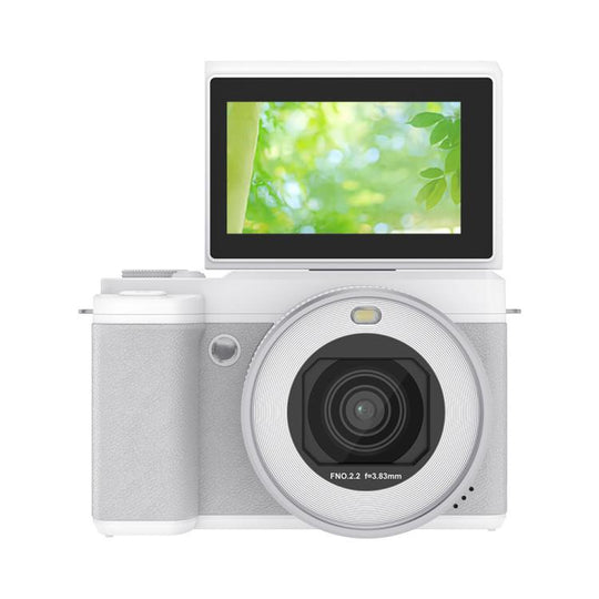 5K Flip Screen Dual Lens With Beauty Digital Camera(White)