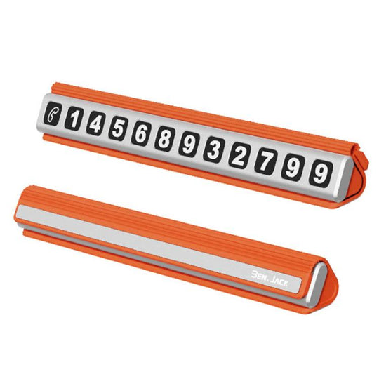 BEN.JACK BAL200621 General Magnetic Silicone Aluminum Alloy Temporary Parking Sign(Orange)