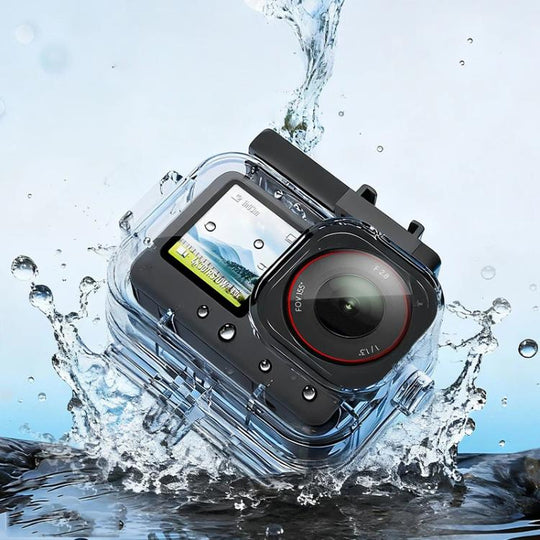 For DJI Osmo Action 6 Waterproof Case 70m IPX8 Dive Housing with Dual Cold Shoe(Clear)