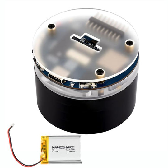 WAVESHARE ESP32-S3 AI Smart Speaker Development Board Dual-Mic Noise Reduction Echo Cancellation Surround RGB Light Effect With Battery