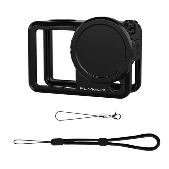 For DJI Osmo Action 6 Flymile Action Camera Lens Shockproof Silicone Case(Black)