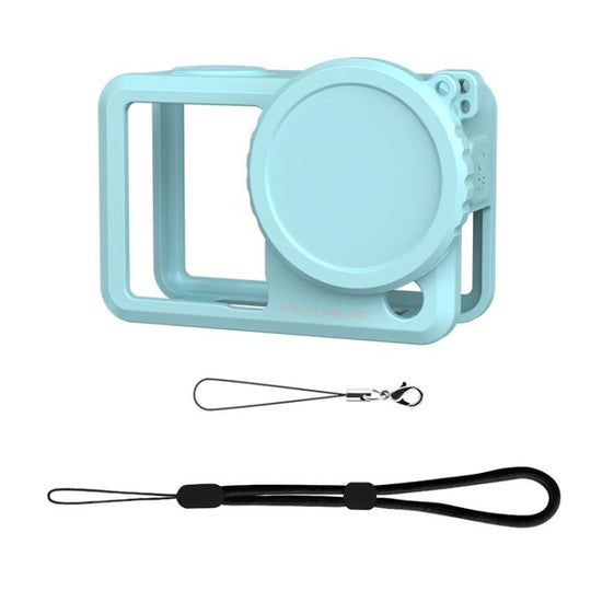 For DJI Osmo Action 6 Flymile Action Camera Lens Shockproof Silicone Case(Blue)