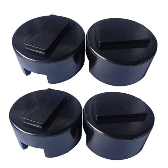 4pcs Automotive Round Rubber Pad Universal Automotive Jack Pad(Black)