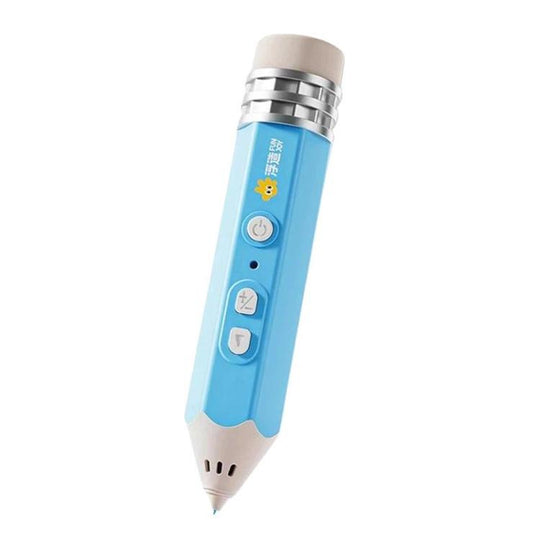 FUNJOY CH415-14 Rechargeable 3D Printing Pen With Indicator Light Kids Low Temperature 3D Stereo Pen, Spec: Blue+4 Rolls