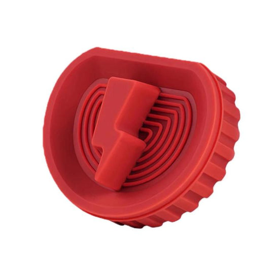 For Leapmotor B10 Silicone Car Charging Port Magnetic Protective Cover, Color: Small Red