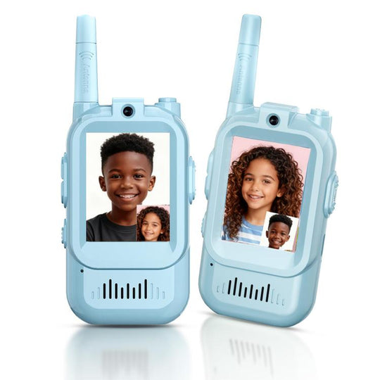Children Wireless Video Phone Walkie-Talkie(Blue+Blue)