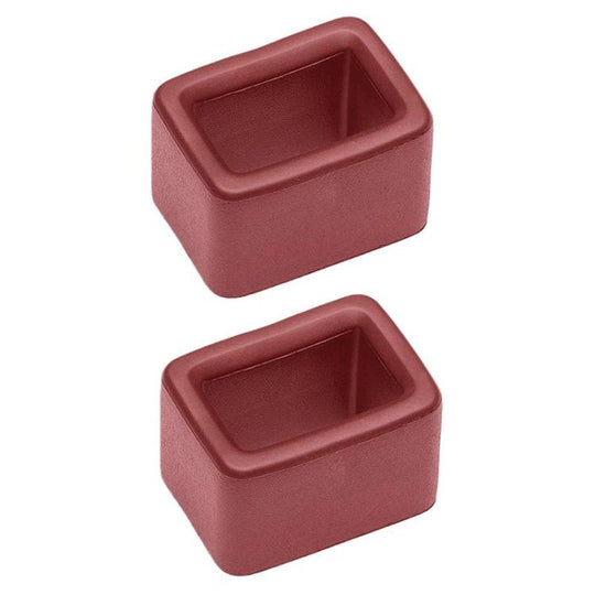 2pcs Universal Car Seat Belt Buckle Holder Seat Belt Bracket(Red)