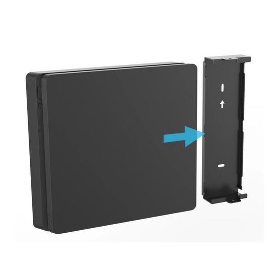 For PS4 Slim Game Consoles Wall Hanging Rack(Gray)
