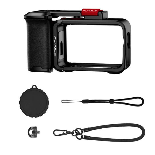 For DJI Osmo Action 6 Flymile Extended Cage Protective Frame Kit(Black)
