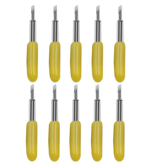 10pcs For Roland Engraving Cutter Engraving Machine Accessories Consumables Engraving Machine Cutter(30 Degrees Yellow)