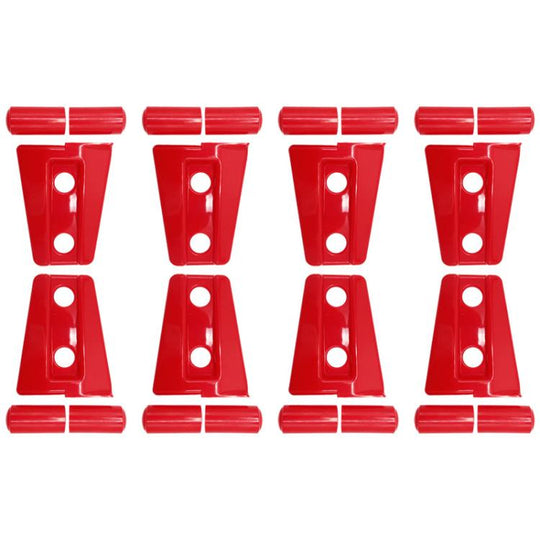 For Jeep Wrangler 8pcs /Set Door Hinges Protective Cover(Red)
