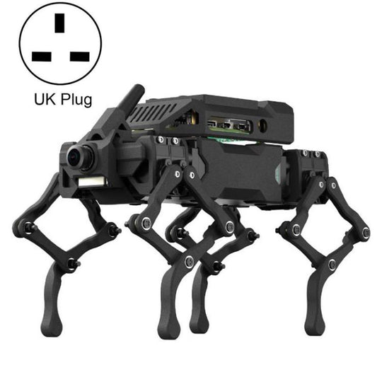 Waveshare WAVEGO Pro 12-DOF Bionic Dog-Like Robot Open Source For ESP32 And Raspberry Pi, Spec: EX(UK Plug)
