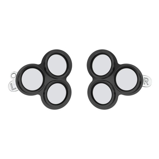 For Meta Quest 3S Alloy Lens Protector Anti-Blast Tempered Glass Screen Protector(Black)