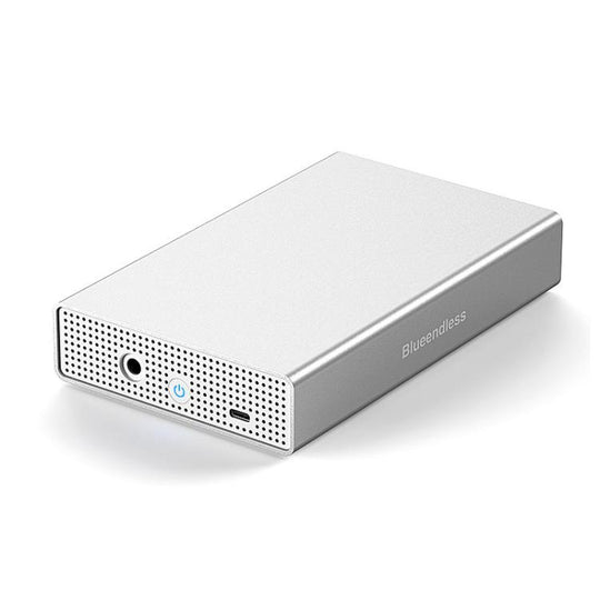 Blueendless U35KS SAS/SATA Mobile Hard Disk Enclosure 2.5/3.5 inch Desktop Laptop Full Metal SSD Enclosure AU Plug