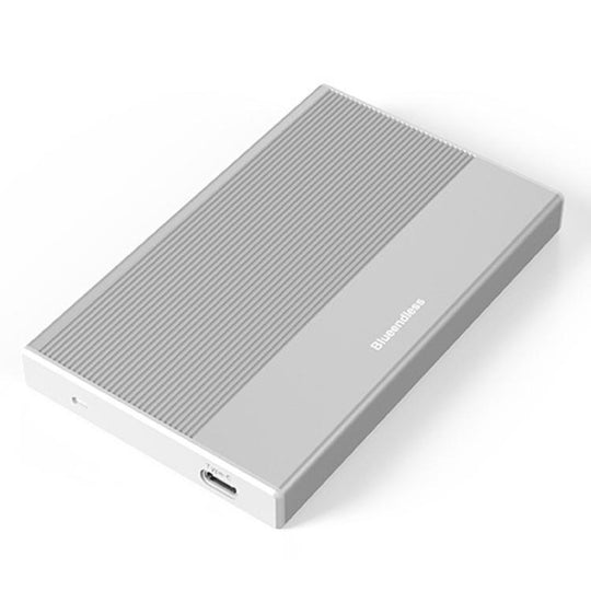 Blueendless MR23G Type-C 3.0 SATA 2.5 inch Solid State Mechanical Aluminum Mobile Hard Drive Enclosure(Silver)