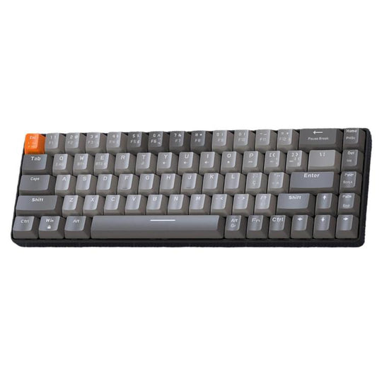 ZIYOULANG K68 Bluetooth / Wired Dual-Mode Portuguese Mechanical Keyboard(Dark Gray Red Switch)