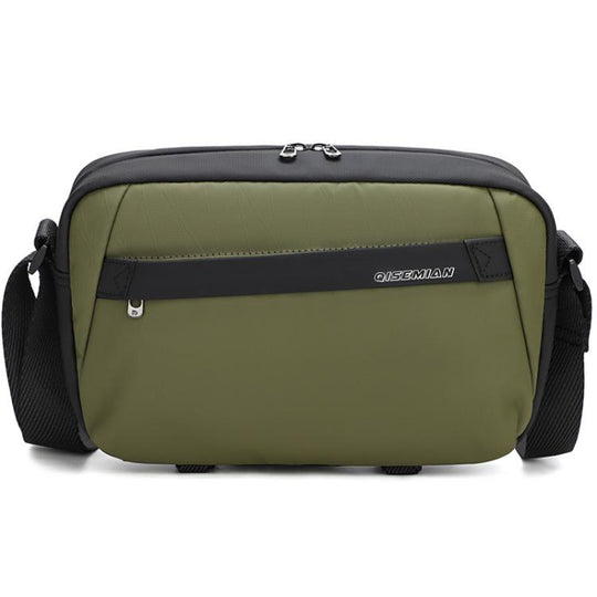 QISEMIAN Men Messenger Camera Bag Water-Resistant DSLR Photography Sling Bag With Removable Dividers & Tripod Mount(Green)